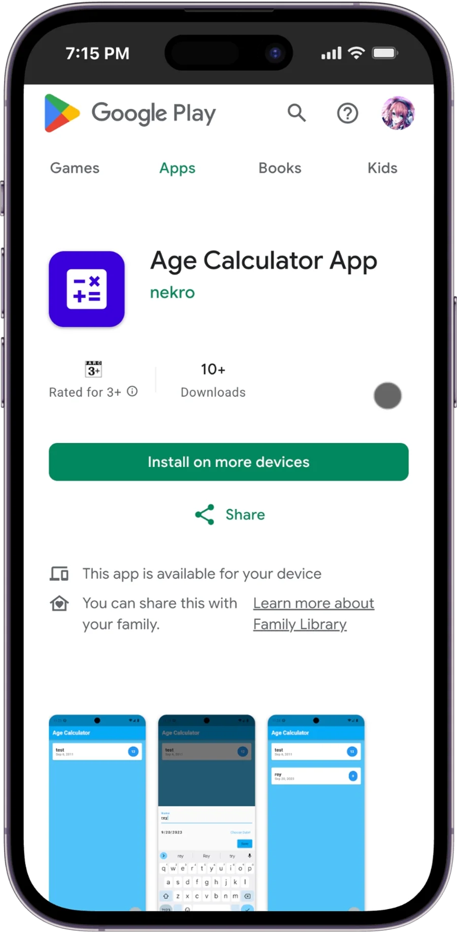Flutter - Age Calculator App